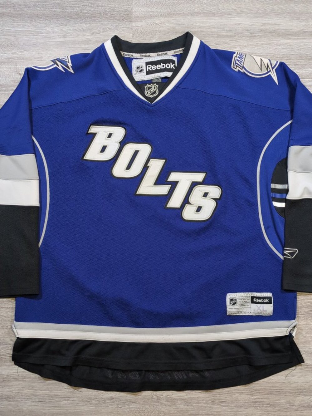 Reebok Tampa Bay Lightning 2008-2014 Alternate Size XL Hockey Jersey Blue